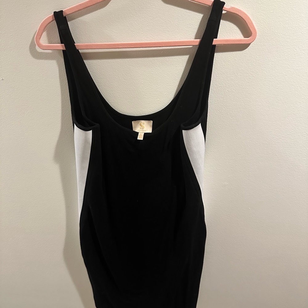 Serena Williams Black and White Mini Dress